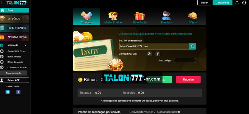 Bônus de recarga em cassino online